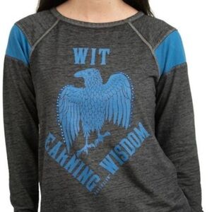Harry Potter Ravenclaw Grey and Blue Long Sleeve Sz M